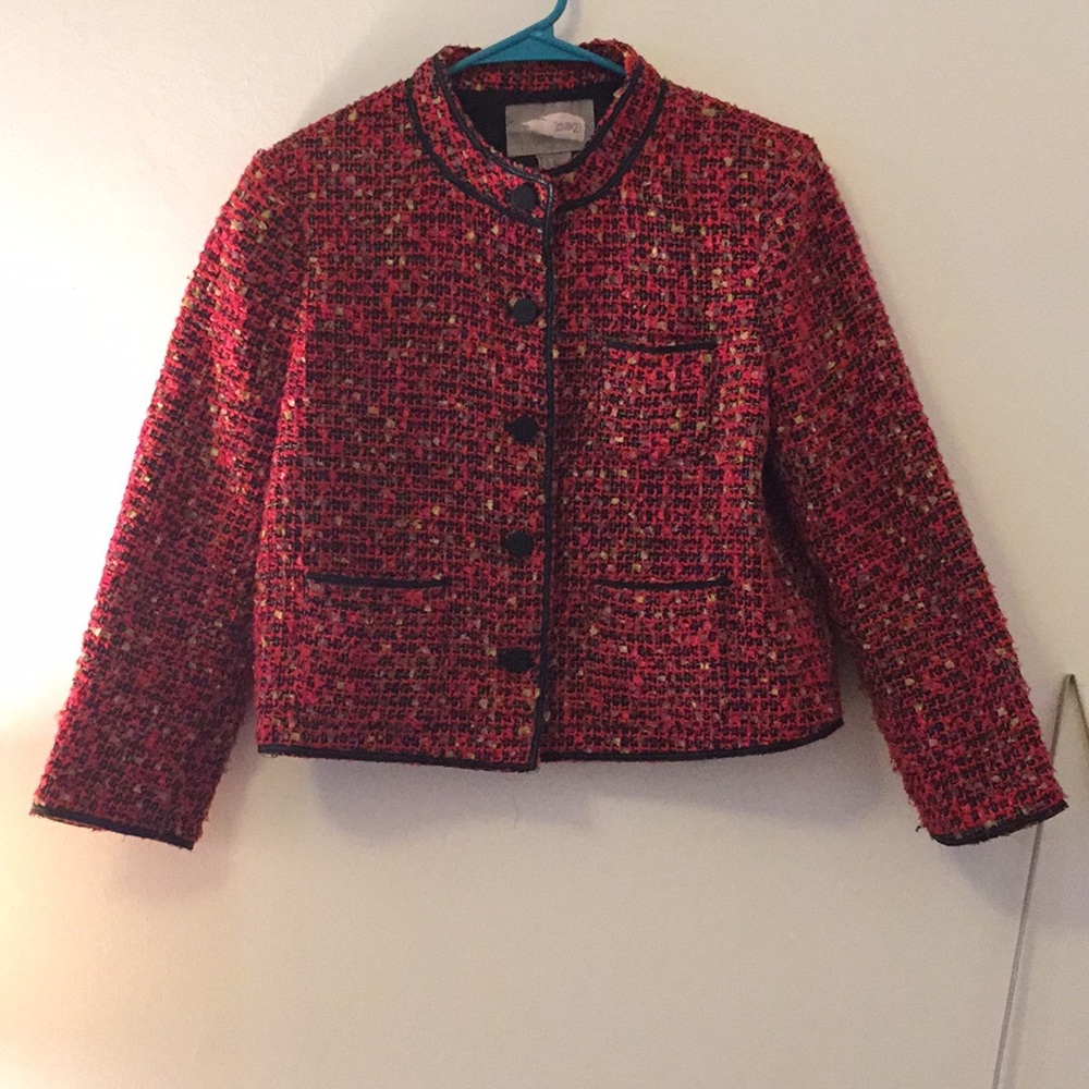 Red Tweed Blazer